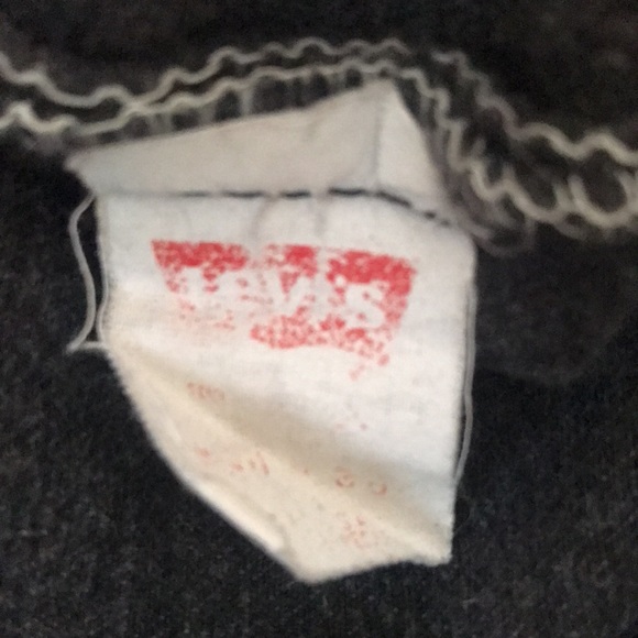 Vintage Levi’s 501 Black Denim Cuffed Shorts - Picture 6 of 8